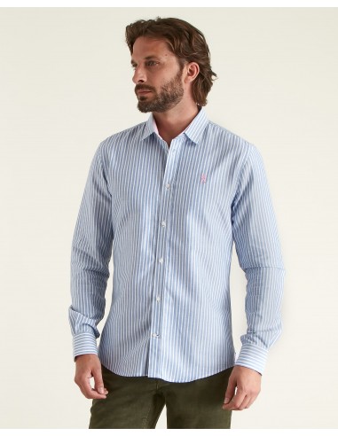 Chemise Slim Oxford à Rayures Les magasins à Paris