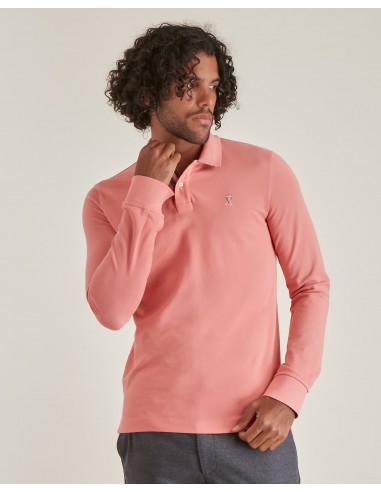 Polo Ajusté Manches Longues soldes