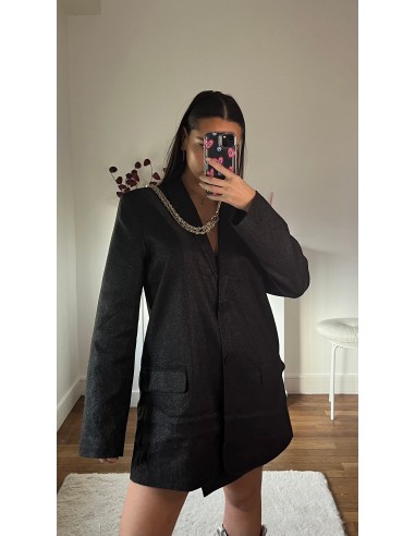 Blazer paillettes noir RIRI Pour