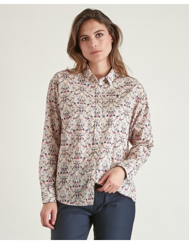 Chemise Slim à fleur vous aussi creer 