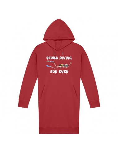 robe sweat à capuche MacJos scuba diving for ever : squelette plongeur pas cher 