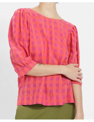 Blouse à carreaux en Tencel™ Livraison rapide