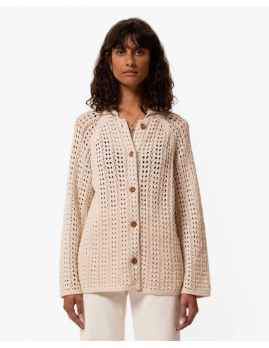 Cardigan ajouré en crochet bio Profitez des Offres !