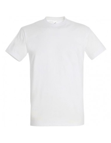 T-shirt adulte mixte H/F blanc brillant des détails fins