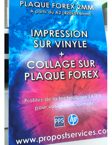 Plaque forex PVC pour bénéficier 